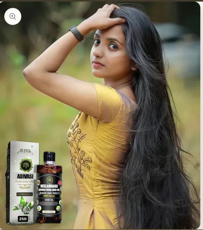 ADIVASI HAKKI PIKKI NEELAMBARI HERBAL HAIR OIL